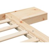 vidaXL Posteljni okvir z nočnima omaricama 160x200cm Trden les | Shoptok.si