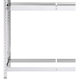  Stalak za gume s 3 razine srebrni 110 x 40 x 200 cm čelični | shoptok.hr