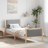  Krevetna konstrukcija Svijetlo siva 75 x 190 cm tkanina | shoptok.hr