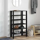 vidaXL Regal za čevlje črn 61x32x105 cm inženirski les | Shoptok.si