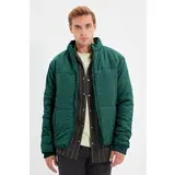 Trendyol Dark Green Regular Fit Pocket Puffer Jacket