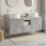  Set ormarića za kupaonicu 3 kom. Betonska siva - Betonska siva | shoptok.hr