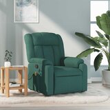 vidaXL masažni naslanjač temno zeleno blago | Shoptok.si