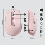 Logitech MX Anywhere 3 roze bežični optički miš