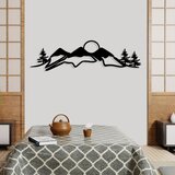 Wallity zidna dekoracija snowtain, 106 x 29 cm, crna | ePonuda.com
