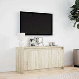 vidaXL TV omarica z LED sonoma hrast 100x34x50 cm inženirski les | Shoptok.si