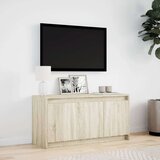 vidaXL TV ormarić s LED svjetlima boja hrasta 100x34x50 cm drveni | shoptok.hr