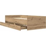  Krevetna konstrukcija s ladicama Umjetnički hrast 90 x 200 cm | shoptok.hr