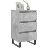  Noćni ormarići 2 kom boja betona 40x35x69 cm konstruirano drvo | shoptok.hr