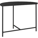 vidaXL Vrtni stol crni 100 x 50 x 75 cm od poliratana | shoptok.hr