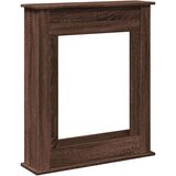 vidaXL Okvir za kamin rjavi hrast 75x20x87,5 cm inženirski les | Shoptok.si