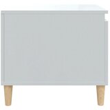  Stolić za kavu sjajni bijeli 100x50x45 cm od konstruiranog drva | shoptok.hr