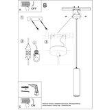 Nice Lamps Bela viseča svetilka s keramičnim senčnikom ø 8 cm Santana – | Shoptok.si