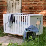 Troll nursery® otroška posteljica scandy™ 60x120 white/natural | Shoptok.si