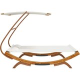 Vanjski Zunanja postelja s streho 165x203x138 cm trden les krem, (20764812) | Shoptok.si