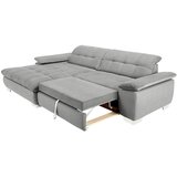 CARRYHOME KOTNA SEDEŽNA GARNITURA, mikrovlakna svetlo siva | Shoptok.si