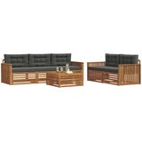  Set vanjskih sofa 6 kom. Prirodna i antracit | shoptok.hr