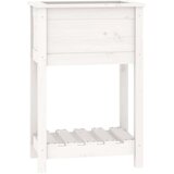  Sadilica s policom bijela 54 x 34 5 x 81 cm od masivne borovine | shoptok.hr