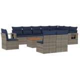  11-dijelni vrtni set s jastucima, sivi poliratan | shoptok.hr