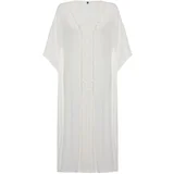 Trendyol White*001 Plain Regular Maxi Woven 100% Viscose Dress
