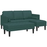  Set sofe s jastukom 2 pcs Tamnozelena Poliester | shoptok.hr
