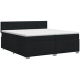 Boxspring krevet s madracem Crna 200 x 200 cm Tkanina | shoptok.hr