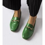 Gemre Docherty Green Decorative Loafers | Shoptok.si