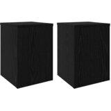  Stalak za biljke 2 pcs Crni hrast 25 x 25 x 35 cm | Eponuda.com