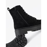 Shelvt Women's black hiking boots with suede trim | ePonuda.com