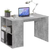 FMD radni stol s bočnim policama 117 x 73 x 75 cm boja betona