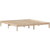 vidaXL Krevet s regalom za knjige bez madraca 180x200 cm od borovine | shoptok.hr