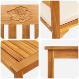  Set namještaja s jastukom 4 pcs Prirodna Čvrsto drvo akacije | shoptok.hr