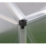 WESTMANN aluminijski staklenik Flora 610 | srebrni | 312x192x201 cm | shoptok.hr