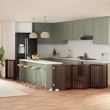 vidaXL Ograda za pse z vrati zložljiva 15 panelov rjava 750 cm les | Shoptok.si