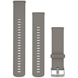 Garmin remen za sat s brzim skidanjem 22 mm, srebrnosivi silikon, srebrni metalni dijelovi | shoptok.hr