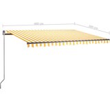  Samostojeća automatska tenda 400 x 300 cm žuto-bijela | shoptok.hr