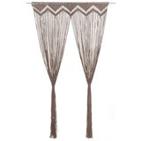 vidaXL Zavesa makrame taupe 140x240 cm bombaž, (20687141) Cene