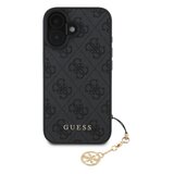 Guess Hrbtni ovitek za iPhone 16 Plus s potiskom 4G, Siva, (21749257) Cene