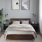  Zidni noćni ormarići 2 kom crni 40x31x39,5 cm Crna | Shoptok.si
