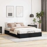 vidaXL Otomanski posteljni okvir brez vzmetnice črn 140x190 cm Cene