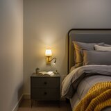 Brilagi - LED zidna lampa NUBILA WOOD 1xE27/25W/230V +LED/3W hrast/svetlo braon | Eponuda.com