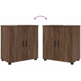  Set namještaja za kupaonicu Zidne s pohranom 2 pcs Smeđi hrast | shoptok.hr
