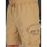DStreet Spodenki męskie materiałowe bojówki khaki | Shoptok.si