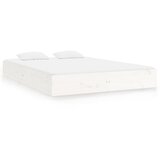 Furnova Posteljni okvir bel trden les 200x200 cm, (21934063) | Shoptok.si