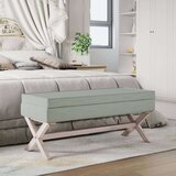 vidaXL tabure za pohranu svjetlosivi 110 x 45 x 49 cm baršunasti | shoptok.hr