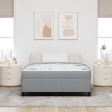  s opruga kutije Svijetlo siva 140 x 200 cm tkanina | shoptok.hr