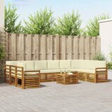  Set vanjskih sofa 11 kom. Prirodna i krem | shoptok.hr