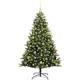  Umjetno rasklopivo božićno drvce 150 LED-a Zelena 150 cm | shoptok.hr
