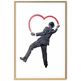  Plakat - Elegant Graffiti Artist 29.7x42 Zlatni okvir s margom | shoptok.hr