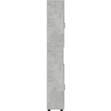 vidaXL Kupaonski ormar Beton siva 37 x 31.5 x 203 cm Konstruirano drvo | shoptok.hr